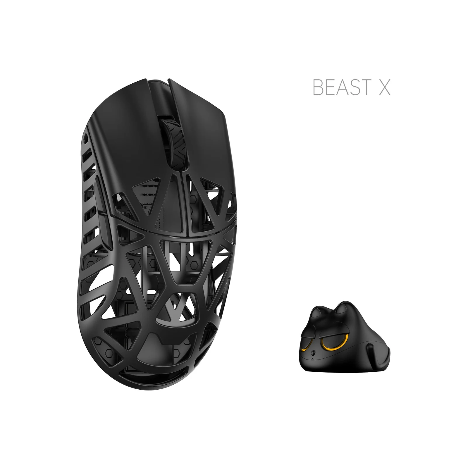 Mouse gamer ultraleve WLMOUSE BEAST X PRO preto